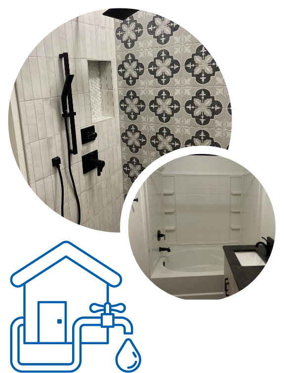 North Valley Plumbing Bathroom Remodel examples
